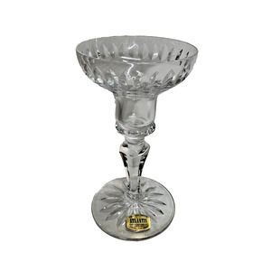 Vintage Atlantis Crisal Portugal Lead Crystal Candle Holder Excellent 5 3/4" H